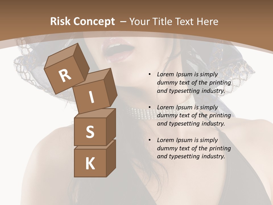 Stylish Girl Black PowerPoint Template