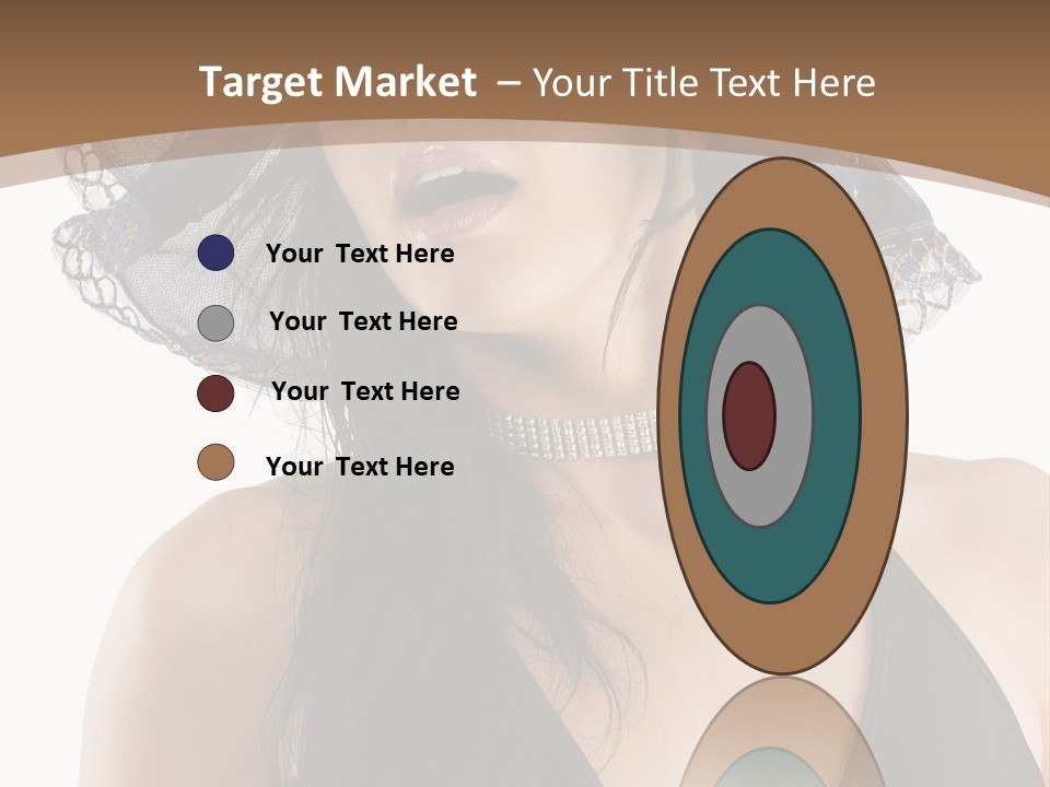 Stylish Girl Black PowerPoint Template