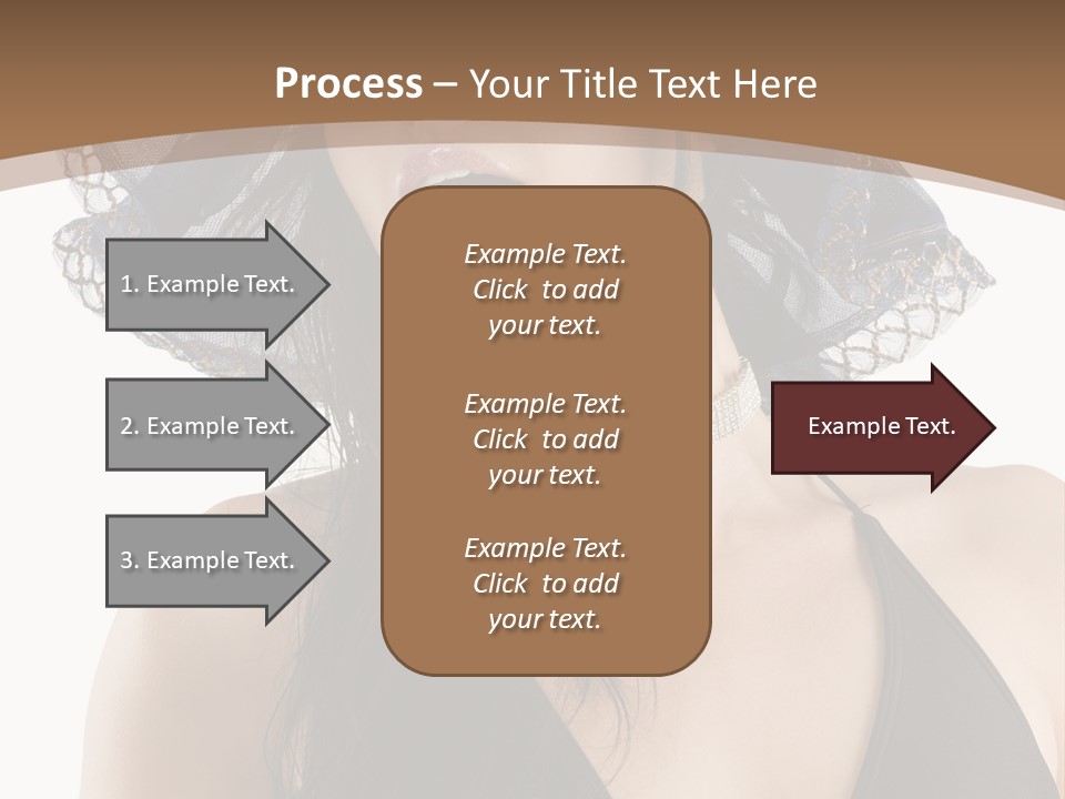 Stylish Girl Black PowerPoint Template