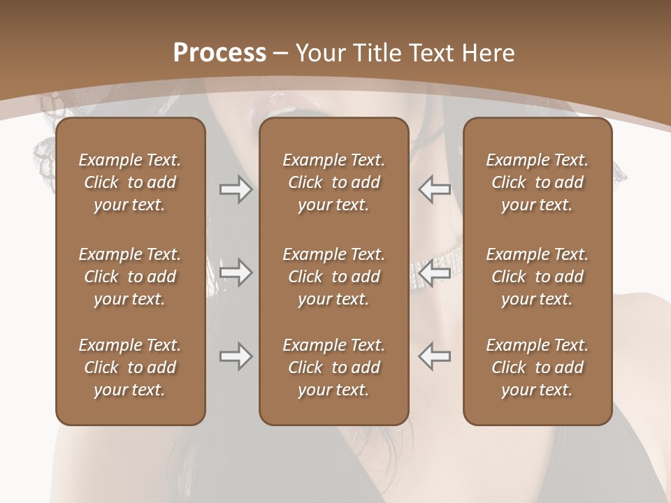 Stylish Girl Black PowerPoint Template