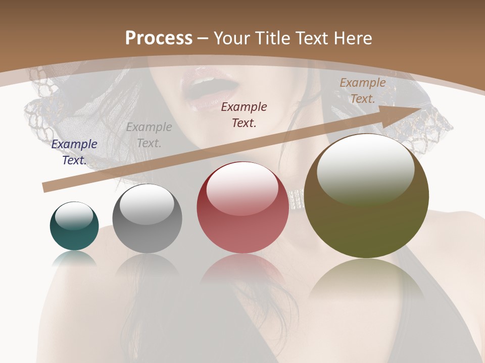 Stylish Girl Black PowerPoint Template