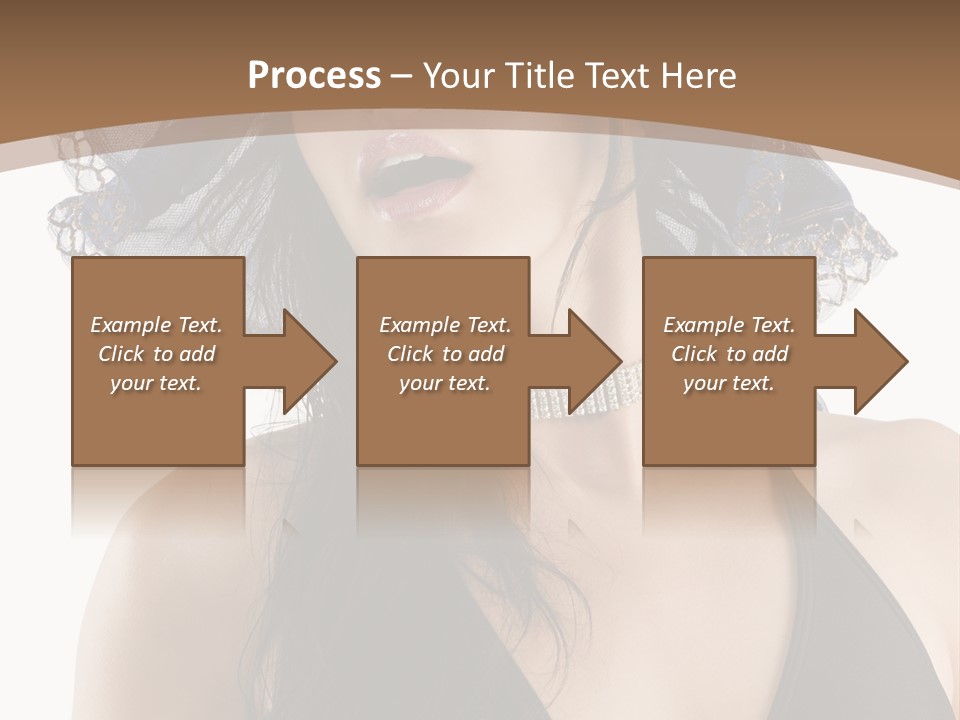 Stylish Girl Black PowerPoint Template