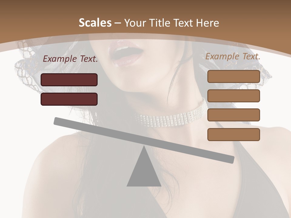 Stylish Girl Black PowerPoint Template