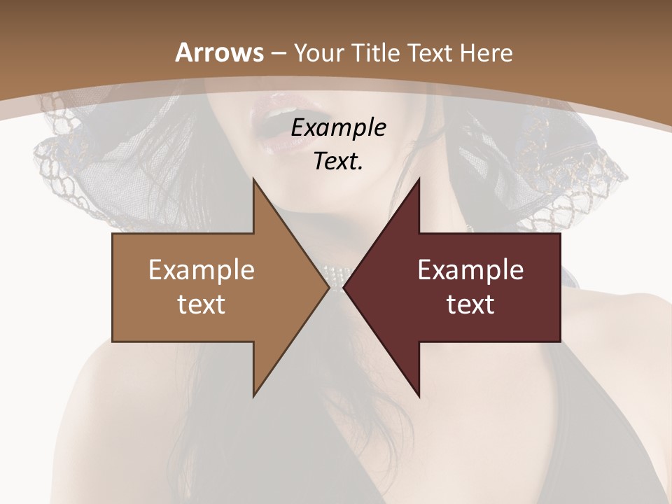 Stylish Girl Black PowerPoint Template