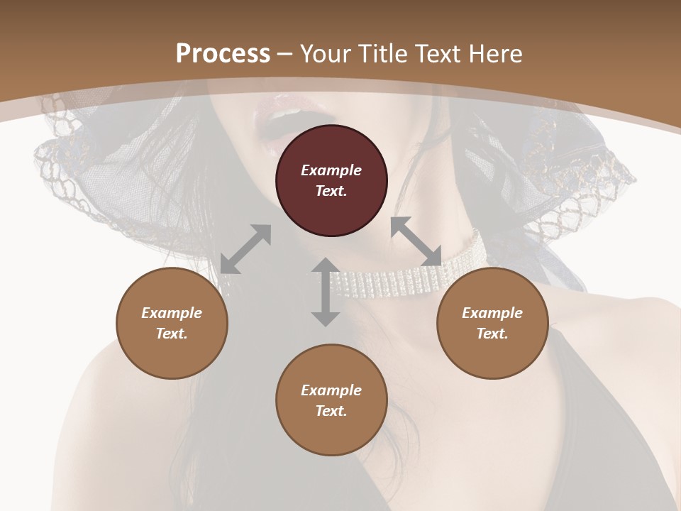 Stylish Girl Black PowerPoint Template