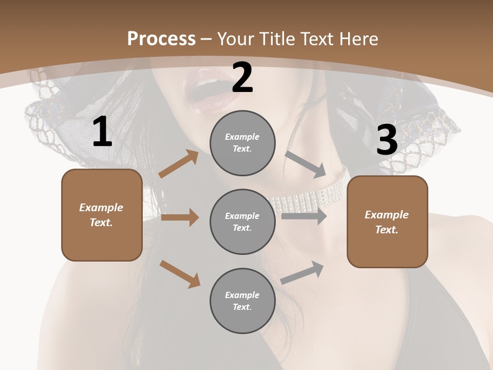 Stylish Girl Black PowerPoint Template