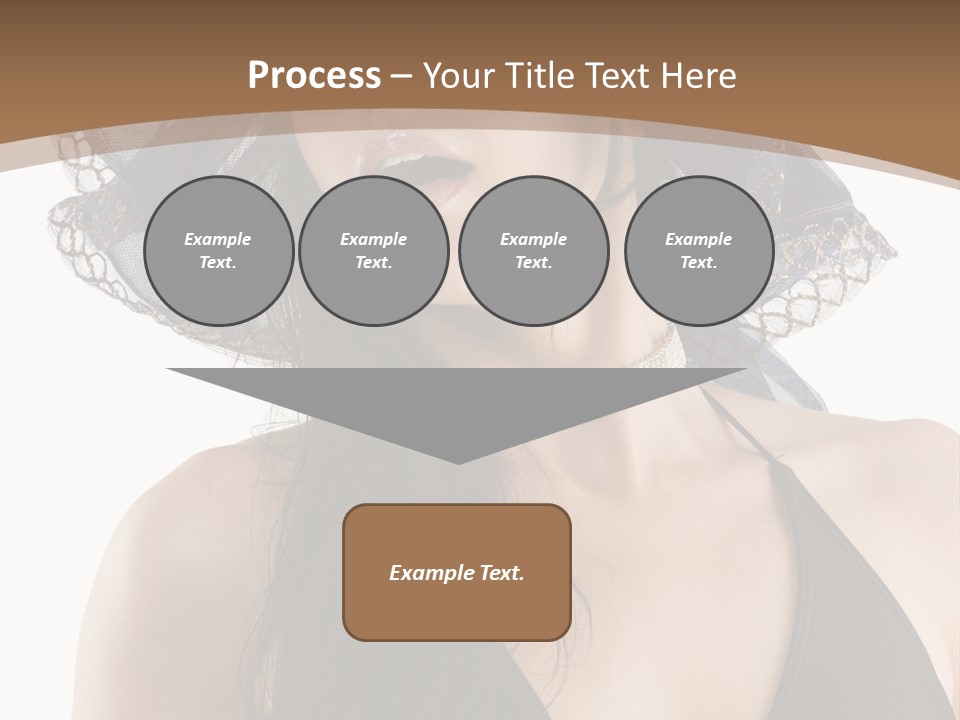 Stylish Girl Black PowerPoint Template