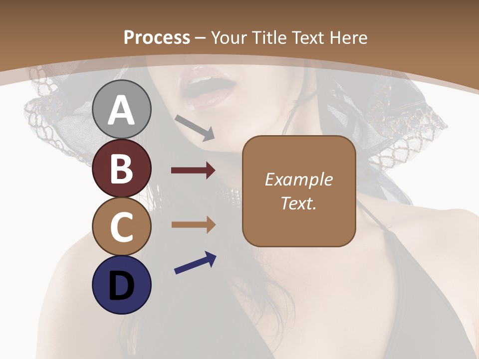 Stylish Girl Black PowerPoint Template