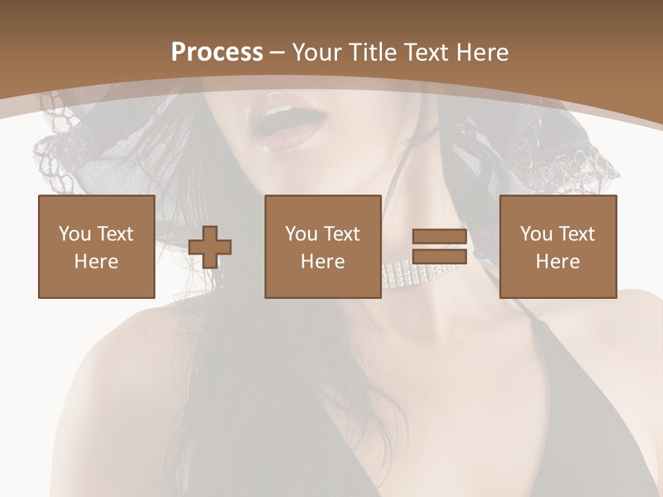 Stylish Girl Black PowerPoint Template
