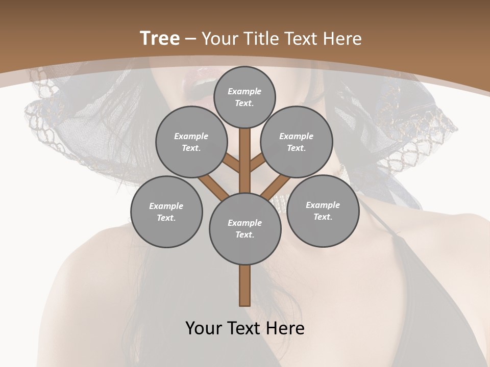 Stylish Girl Black PowerPoint Template