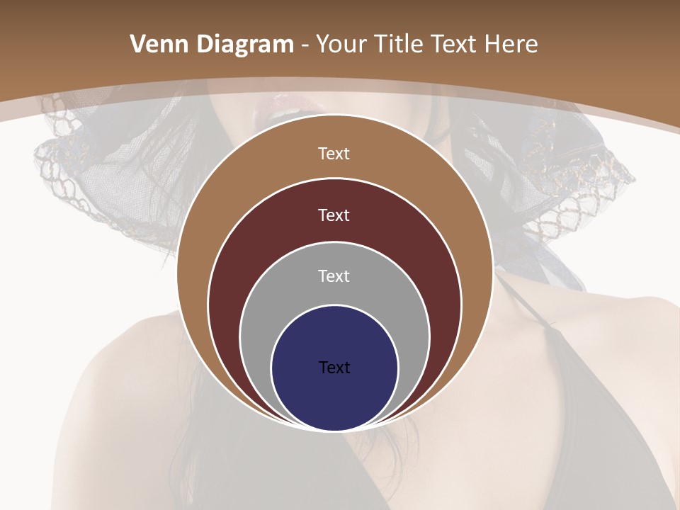 Stylish Girl Black PowerPoint Template