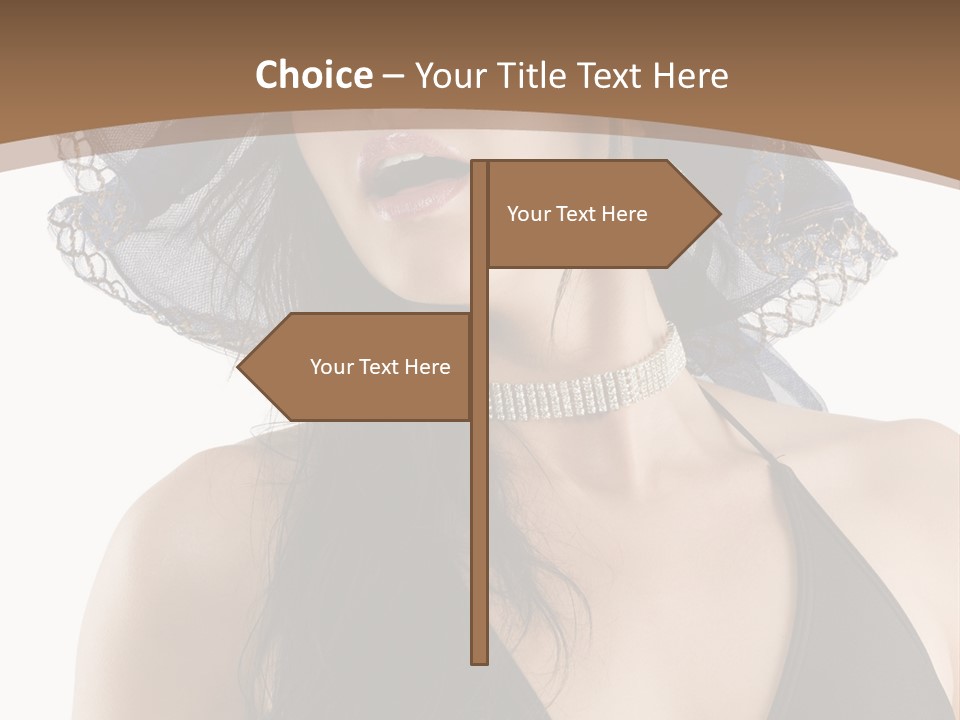 Stylish Girl Black PowerPoint Template