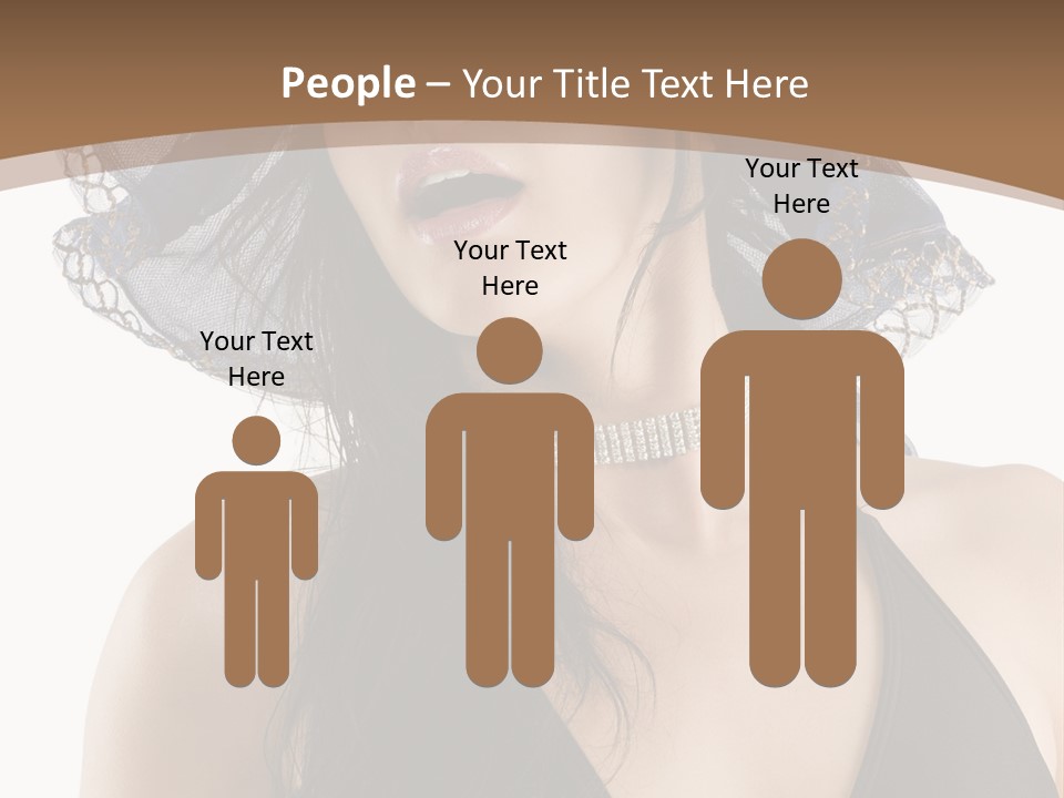 Stylish Girl Black PowerPoint Template