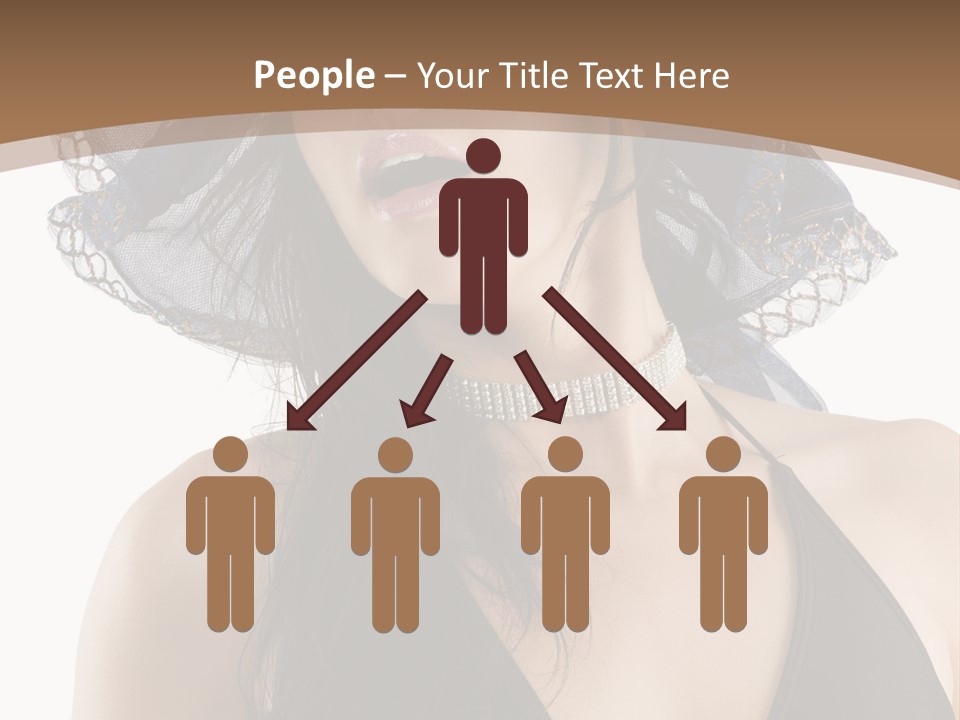 Stylish Girl Black PowerPoint Template