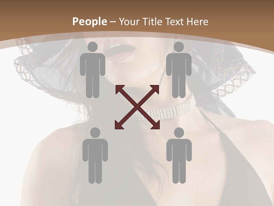 Stylish Girl Black PowerPoint Template