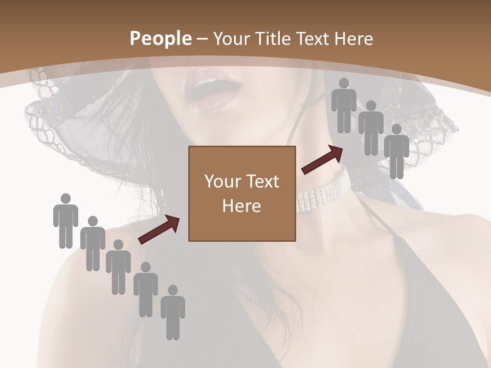 Stylish Girl Black PowerPoint Template