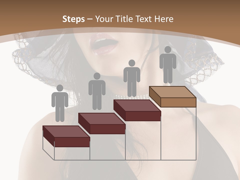 Stylish Girl Black PowerPoint Template