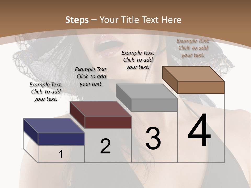 Stylish Girl Black PowerPoint Template