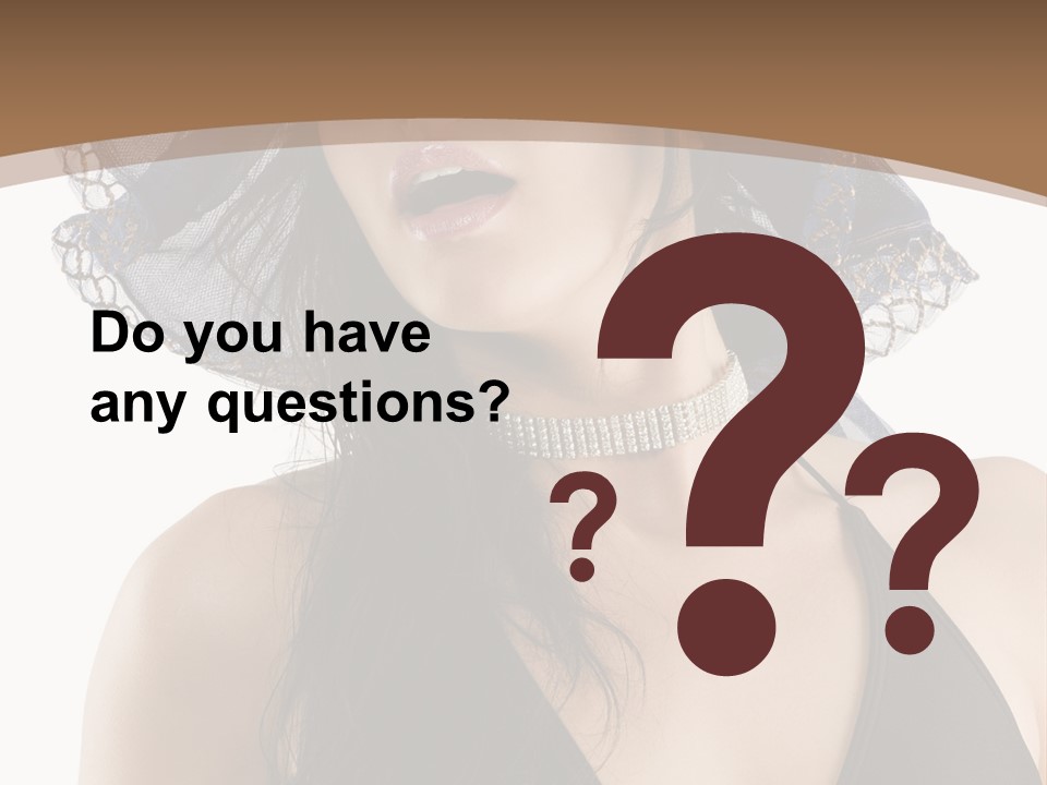 Stylish Girl Black PowerPoint Template