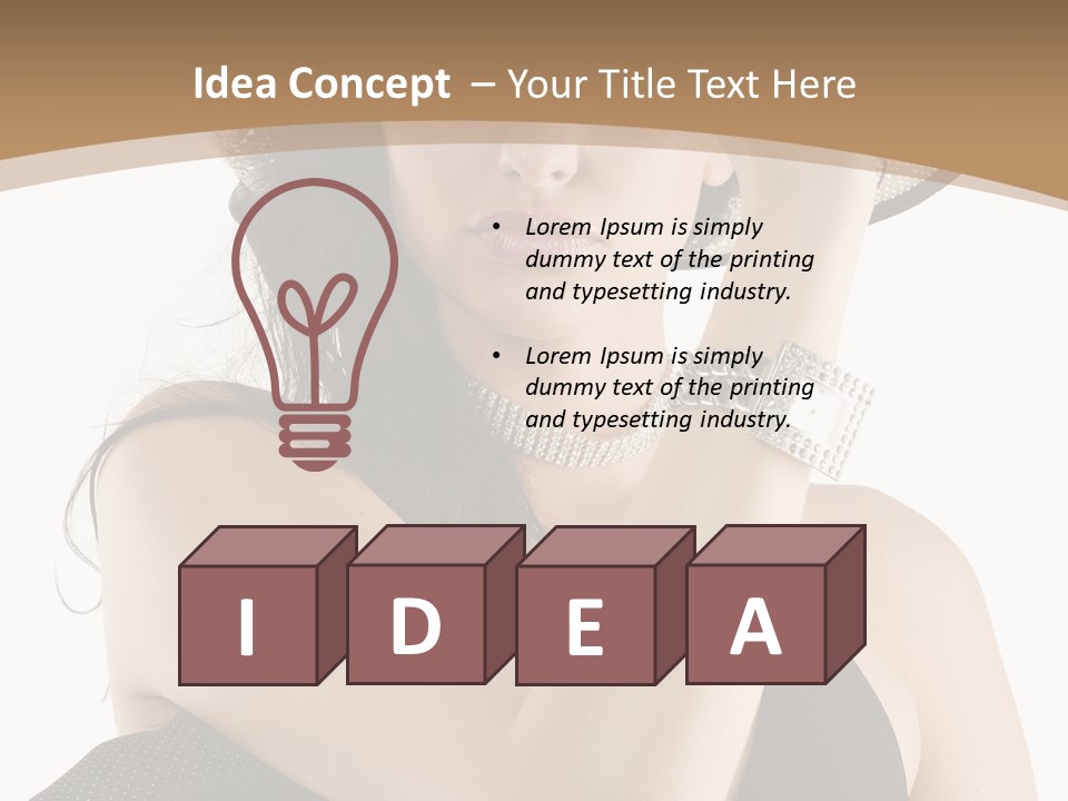 Isolated Skin Long PowerPoint Template