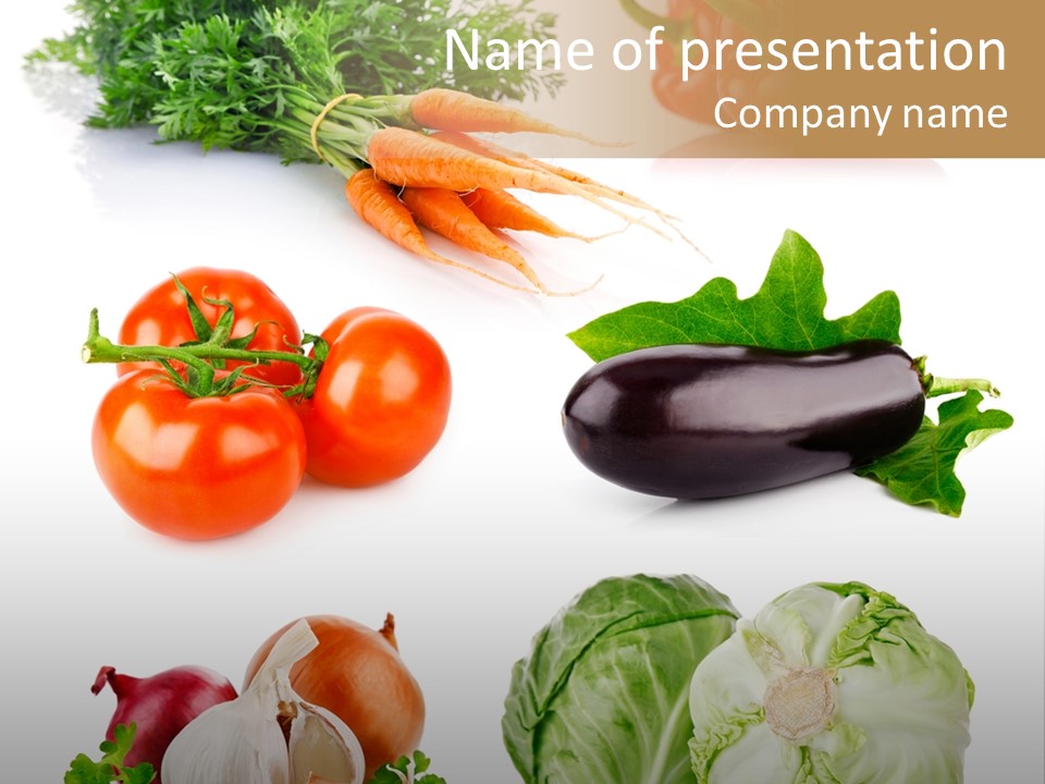 Fresh Vegetables PowerPoint Template