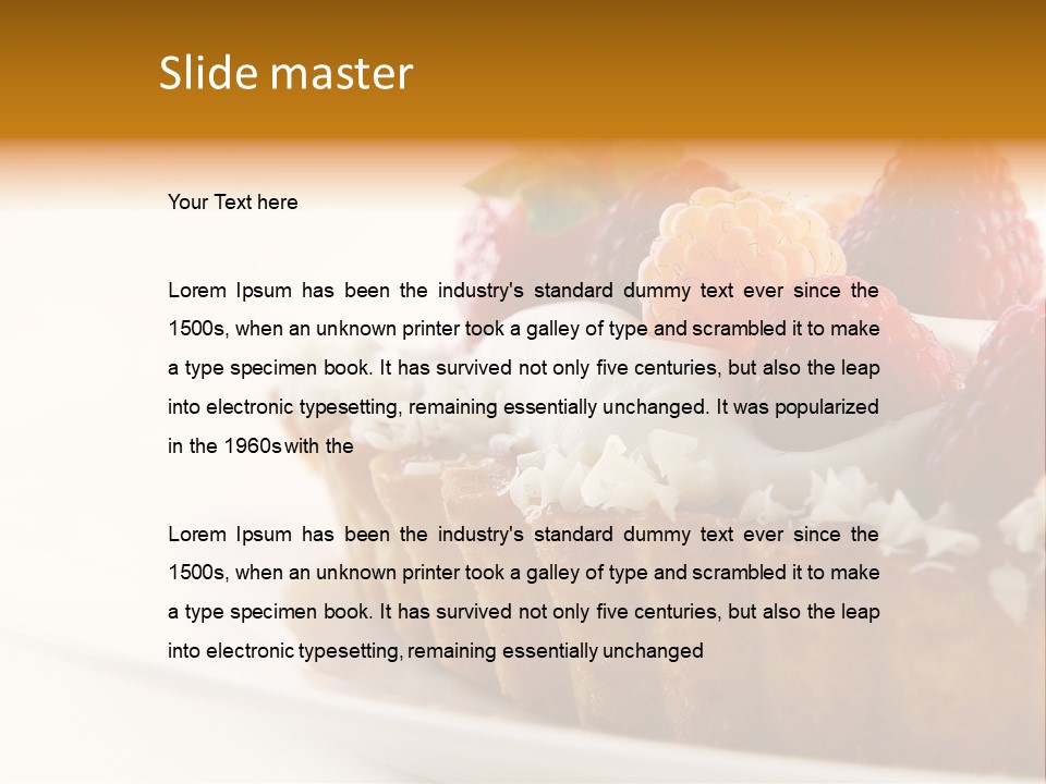 Dessert Background PowerPoint Template