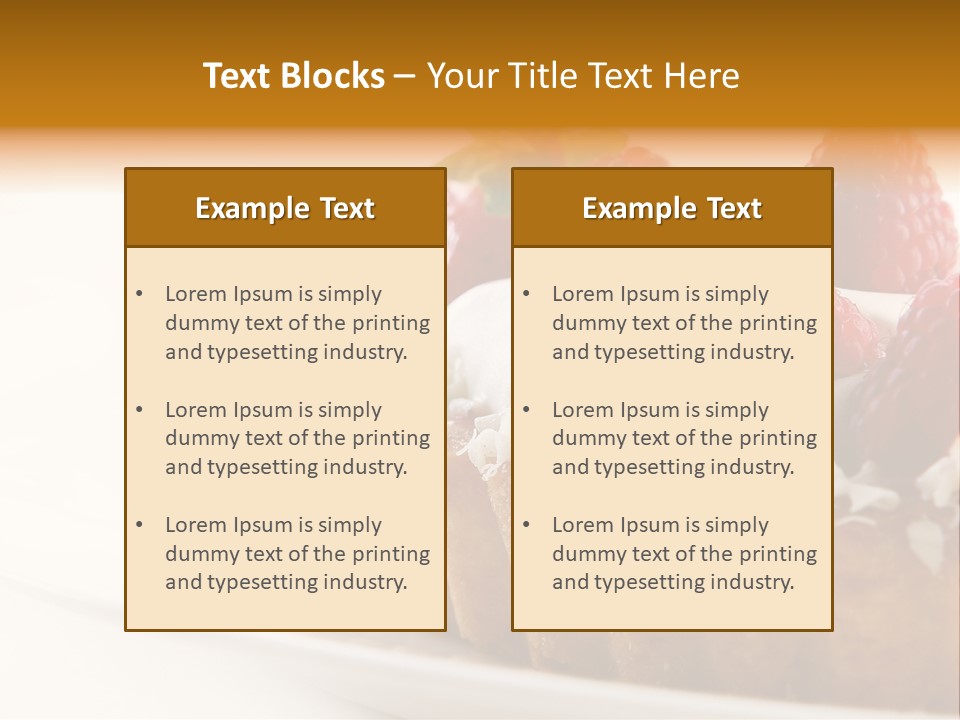 Dessert Background PowerPoint Template