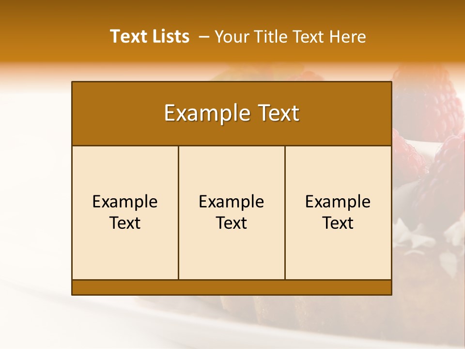 Dessert Background PowerPoint Template