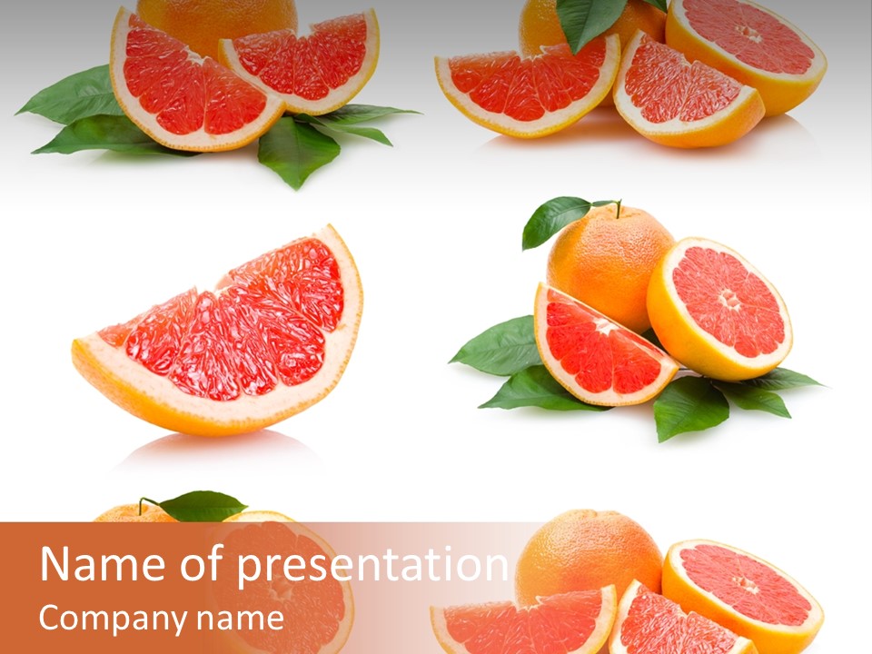 Grapefruit Diet PowerPoint Template