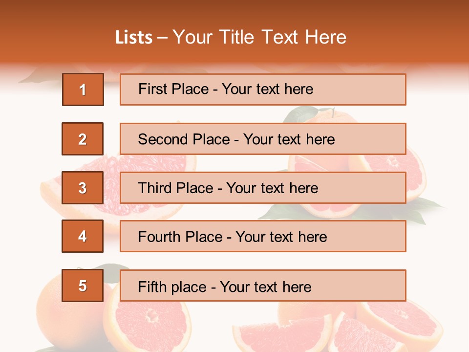 Grapefruit Diet PowerPoint Template