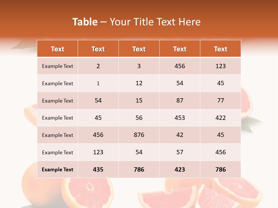 Grapefruit Diet PowerPoint Template