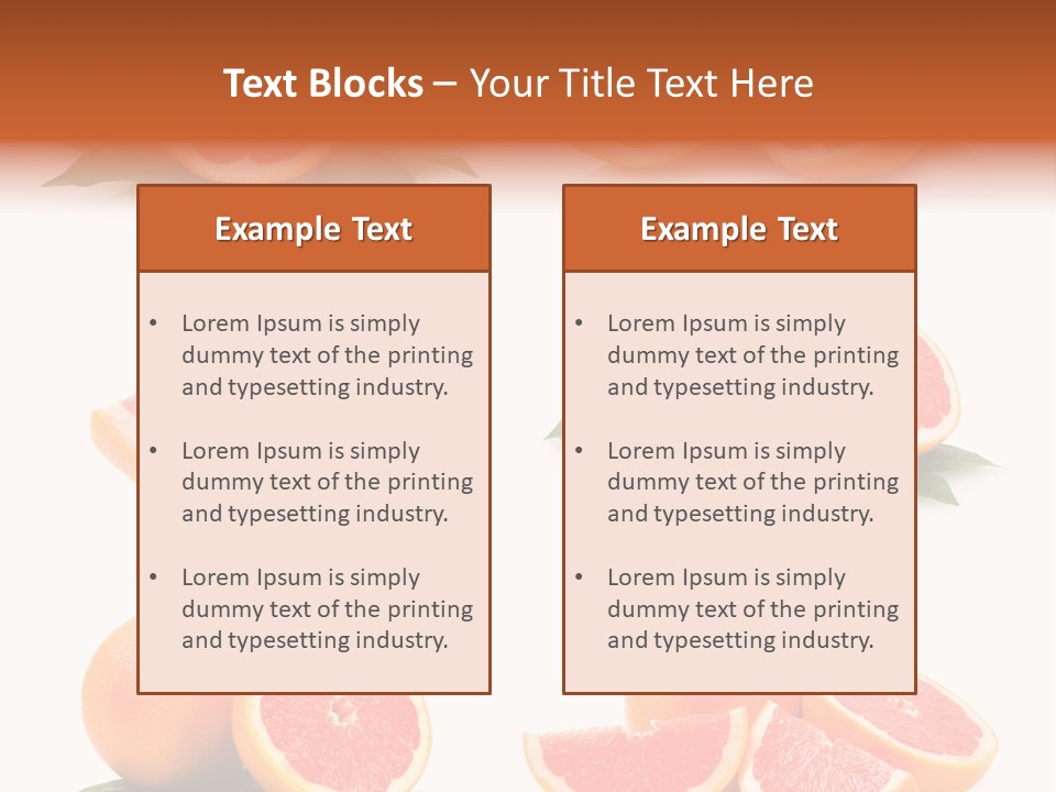 Grapefruit Diet PowerPoint Template