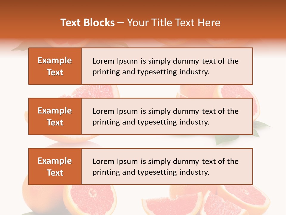 Grapefruit Diet PowerPoint Template