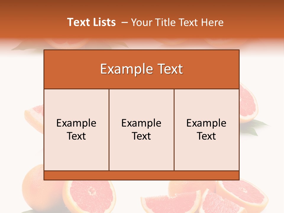 Grapefruit Diet PowerPoint Template