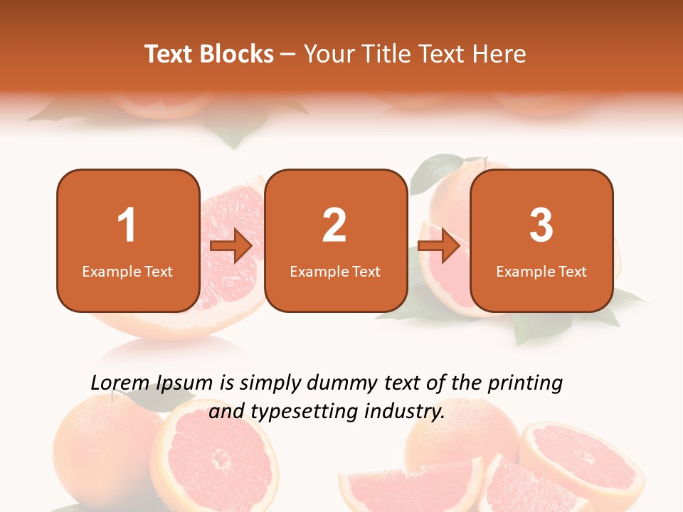 Grapefruit Diet PowerPoint Template