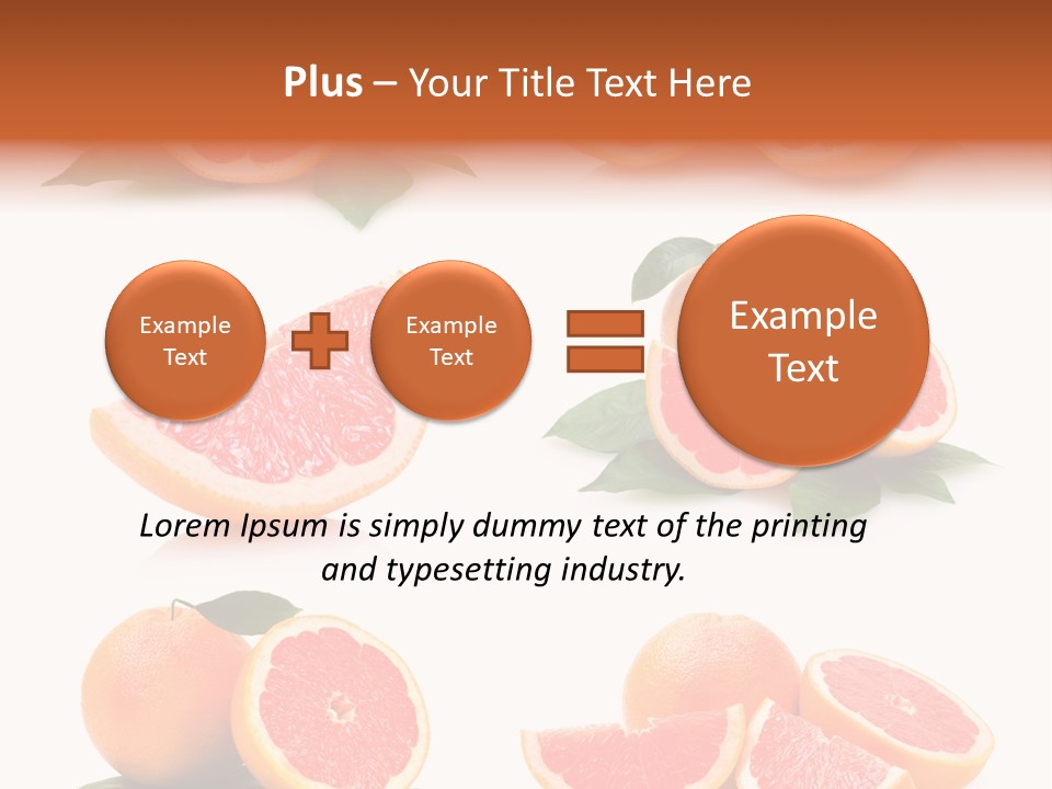 Grapefruit Diet PowerPoint Template