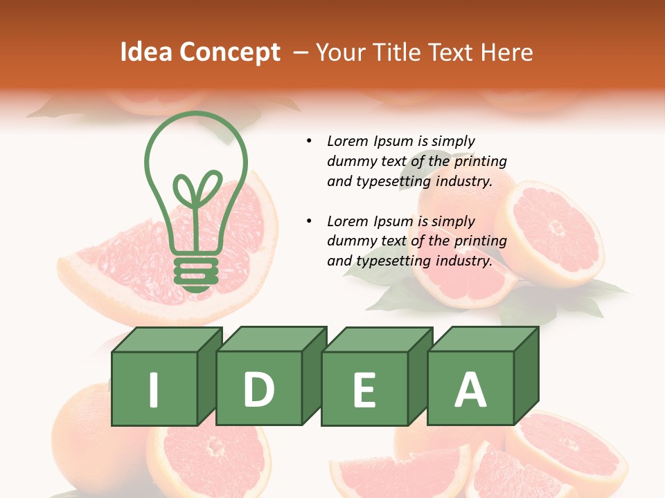 Grapefruit Diet PowerPoint Template