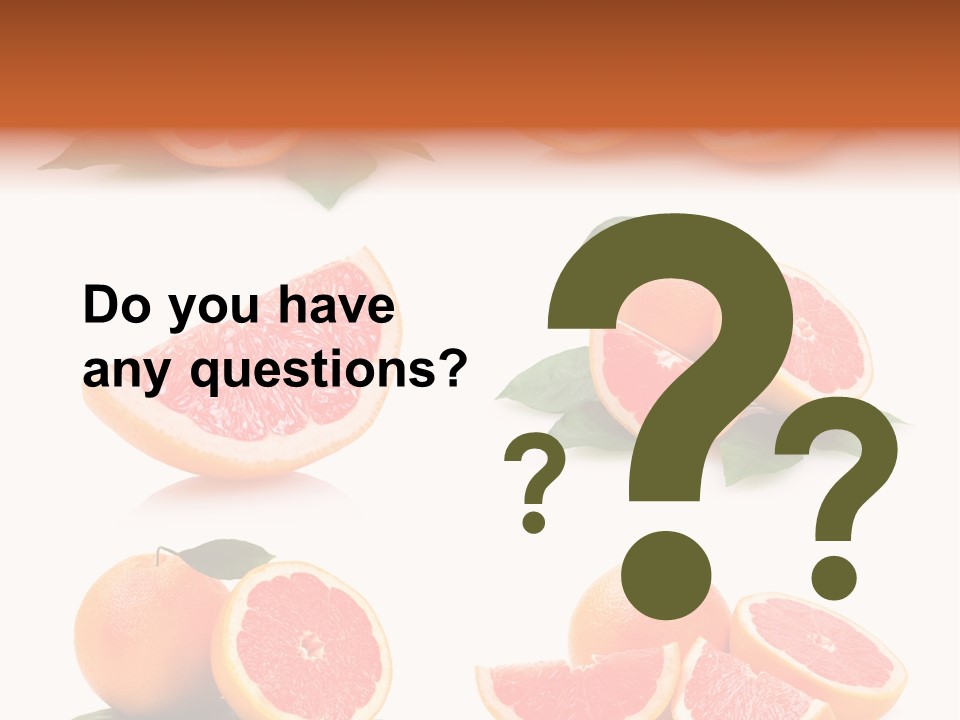 Grapefruit Diet PowerPoint Template