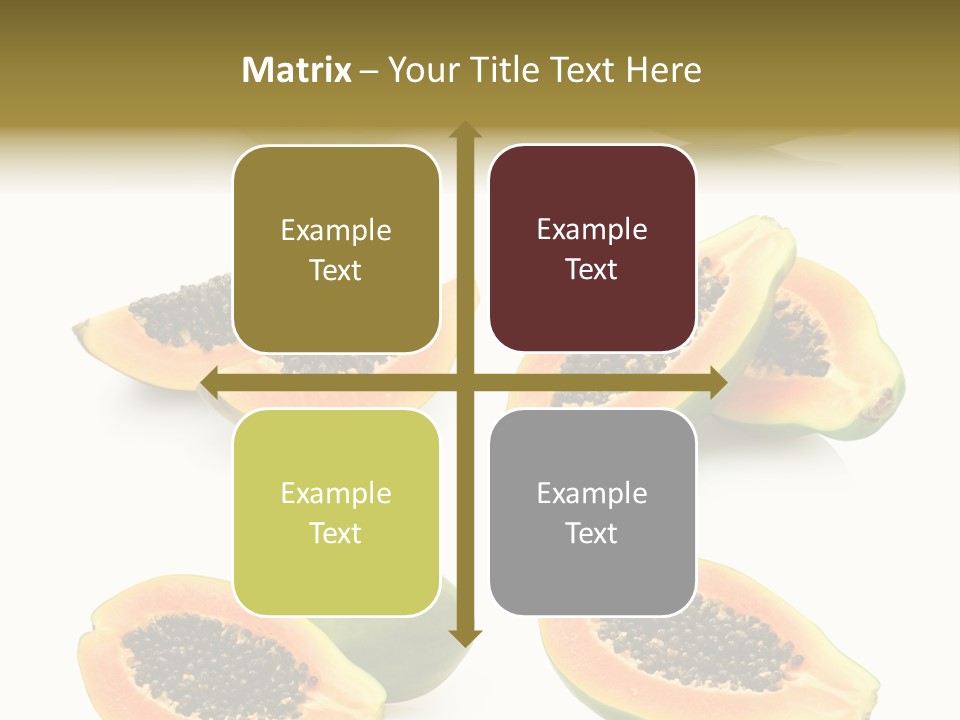 Papaya Fruit PowerPoint Template