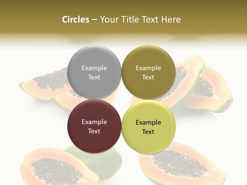 Papaya Fruit PowerPoint Template