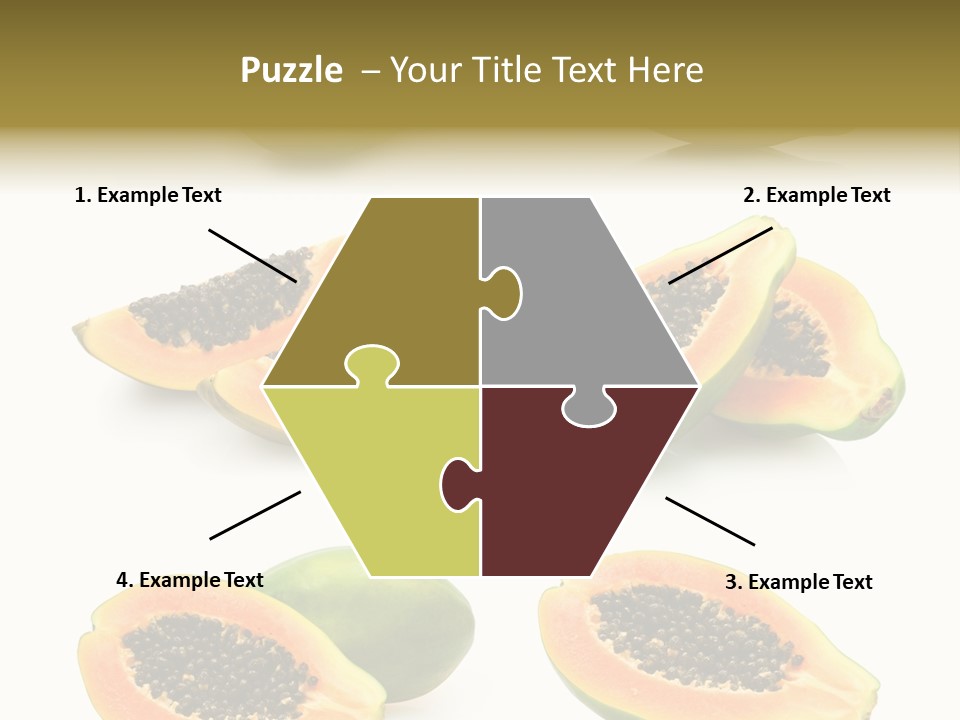 Papaya Fruit PowerPoint Template