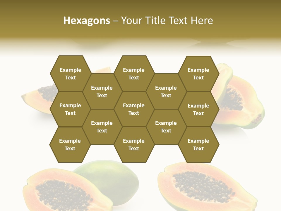 Papaya Fruit PowerPoint Template