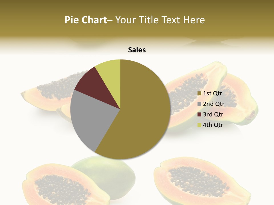 Papaya Fruit PowerPoint Template