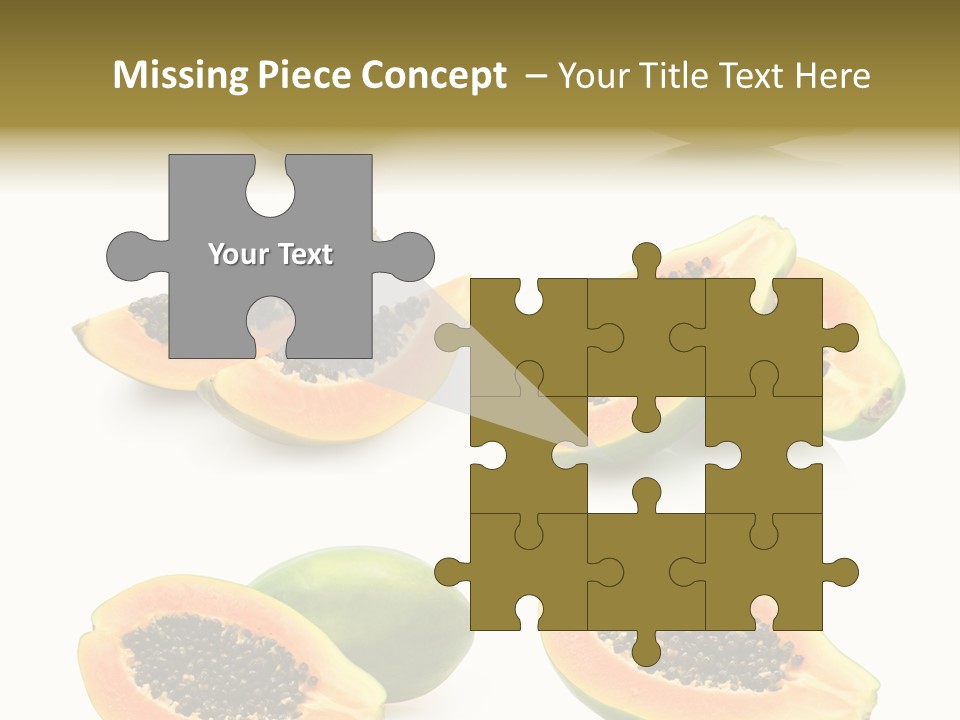 Papaya Fruit PowerPoint Template