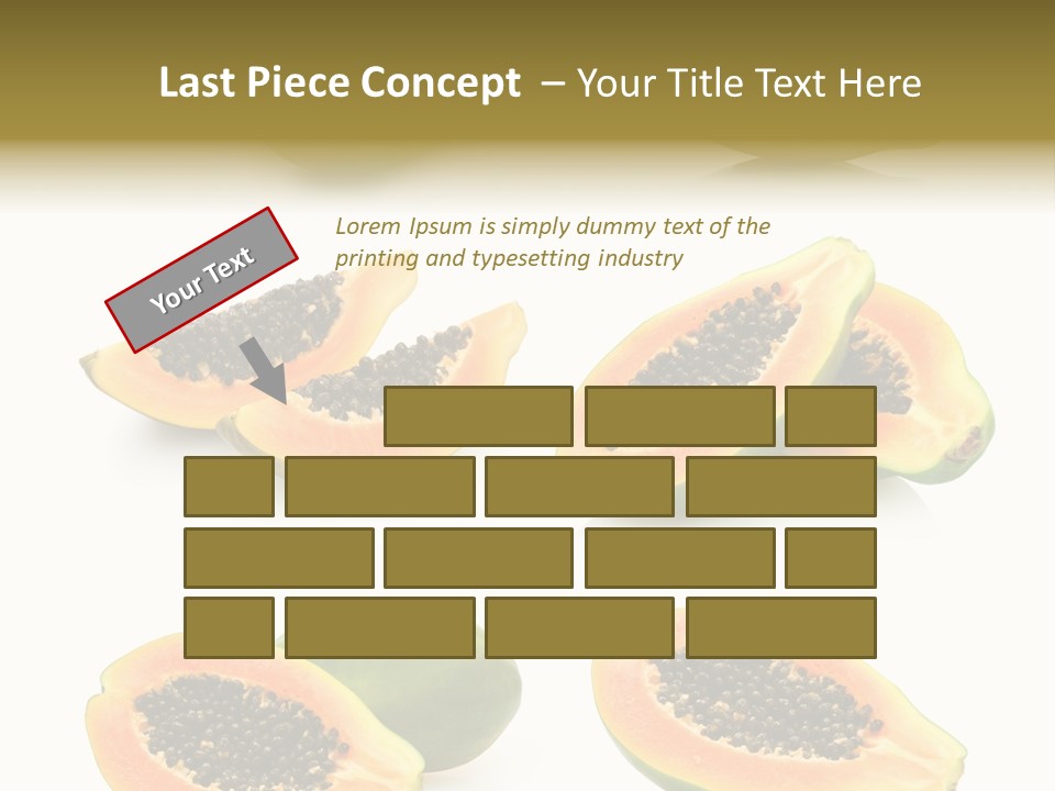 Papaya Fruit PowerPoint Template