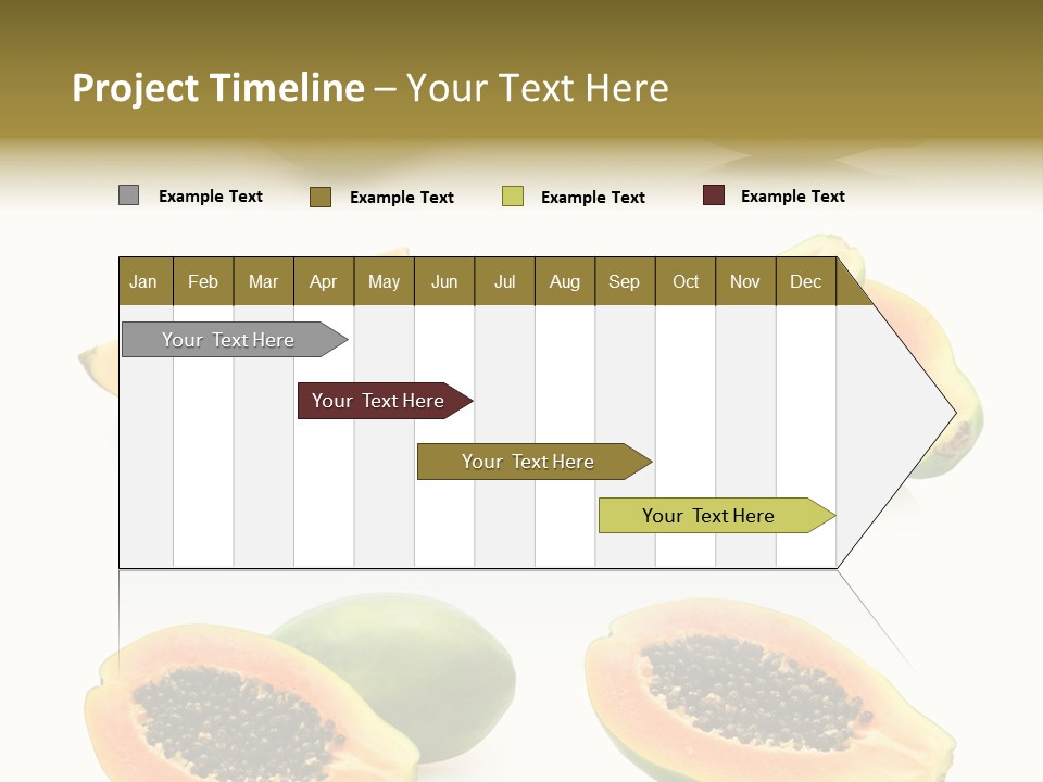 Papaya Fruit PowerPoint Template