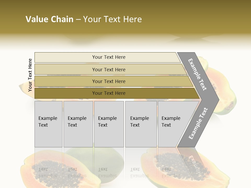 Papaya Fruit PowerPoint Template