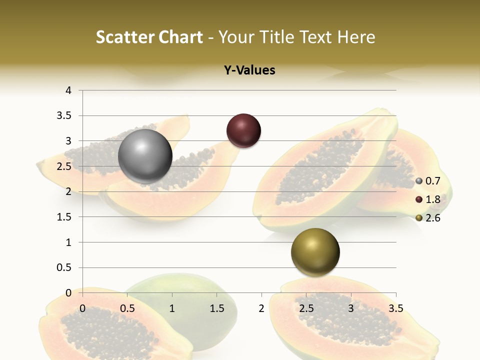 Papaya Fruit PowerPoint Template