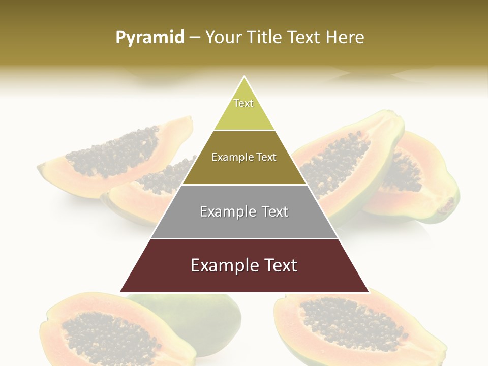 Papaya Fruit PowerPoint Template