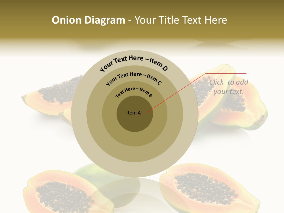 Papaya Fruit PowerPoint Template